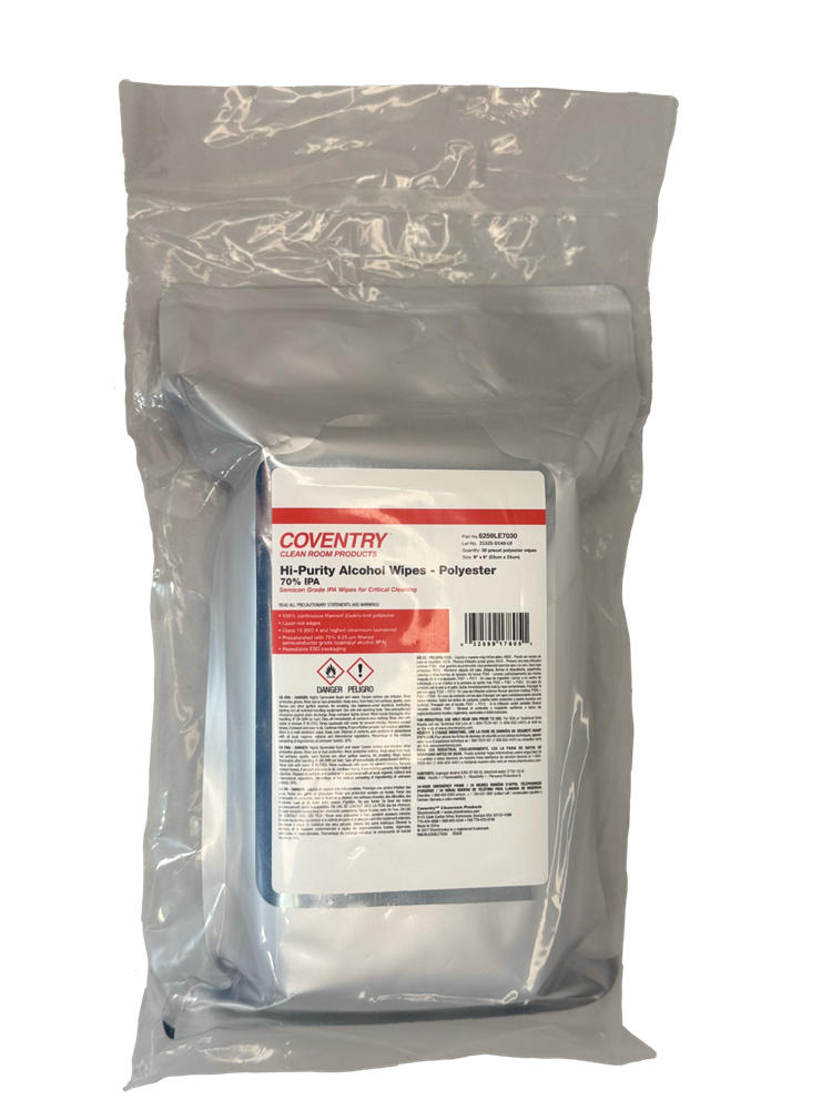 Hi-Purity Alcohol Wipes for Cleanrooms & Critical Surfaces