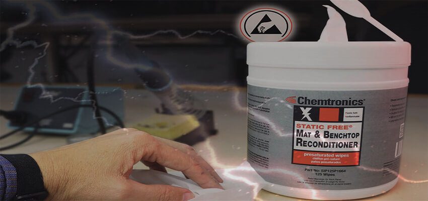 Try Our New Static Free Mat & Benchtop Reconditioner Wipes - Banner