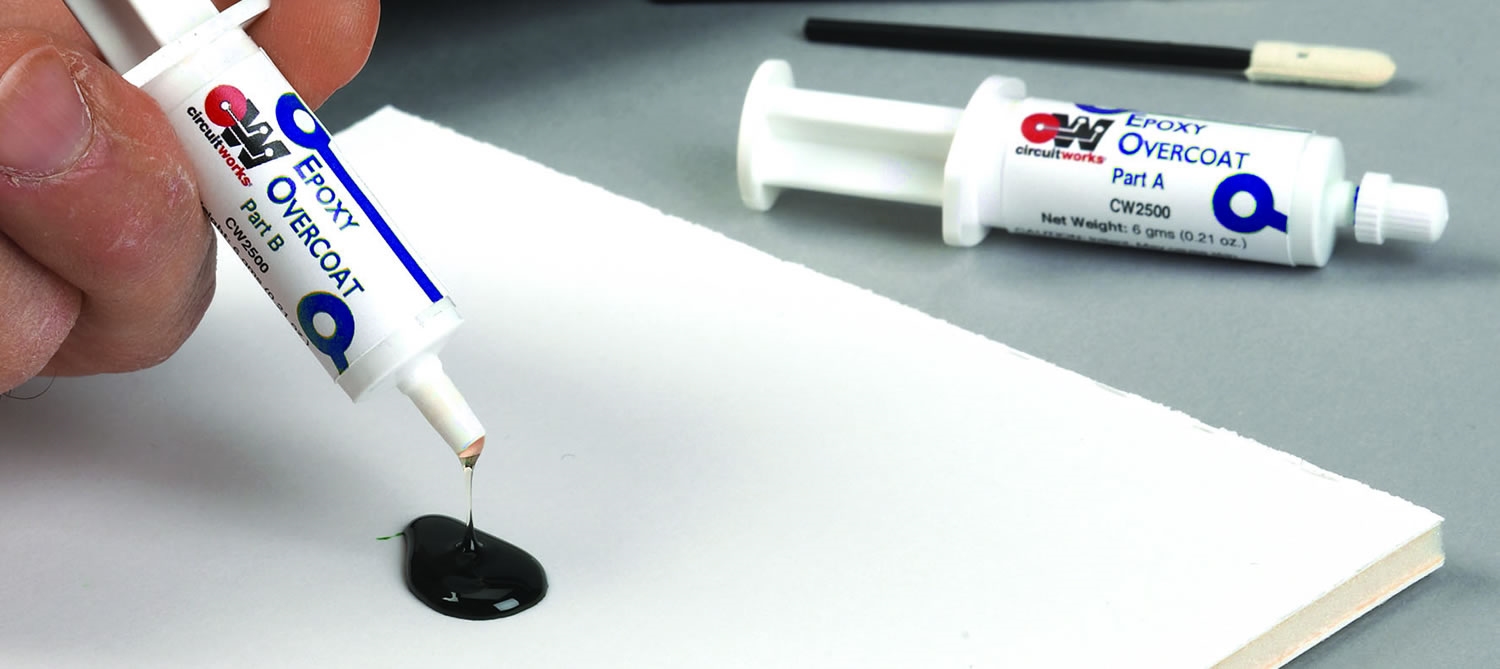 Can CircuitWorks Epoxy Overcoat withstand soldering temperature? - Banner