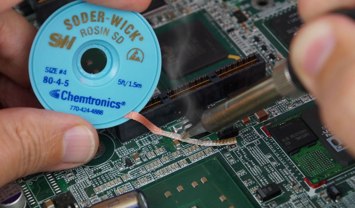 What is desoldering wick made of? - Banner