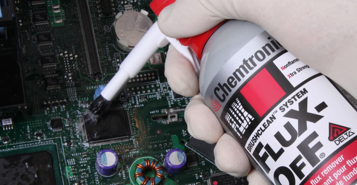 What removes solder flux? - Banner