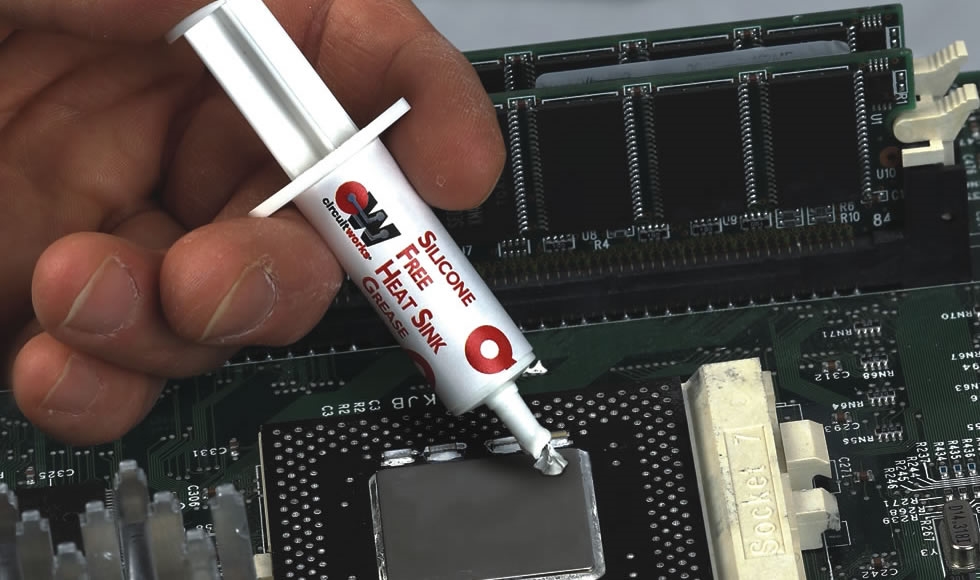 Is heat sink compound (thermal paste) electrically conductive? - Banner